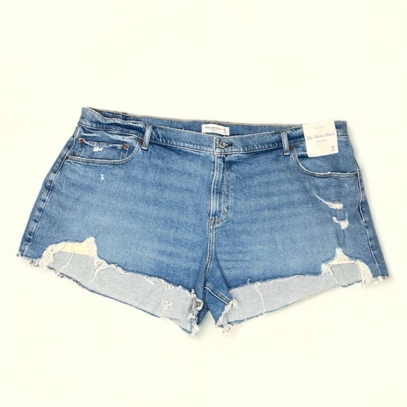 Abercrombie & Fitch Curve Love The Mom Short Mid Rise - Picture 3 of 15